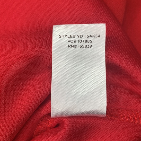 Lulu’s Dress off Shoulder Red Hidden Zipper on Back Size S - Picture 12 of 12